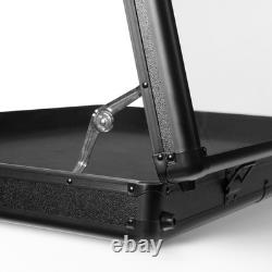 Lockable Aluminum Display Case Acrylic Top Showcase Trade Box Jewelry Coins Card