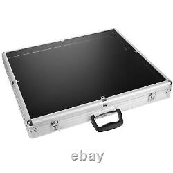 Locking Aluminum Display Case Clear Top Showcase F Card Jewelry Coin Trade Show