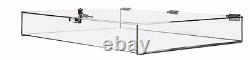 Locking Case 24 x 18 x 3.75 Display Box Clear Acrylic Hinged Tray