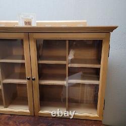 Longaberger Collectors Club Display Case Cabinet WithMounting Board