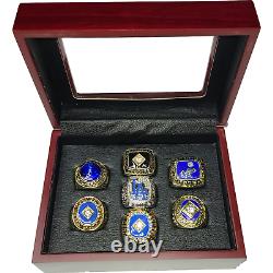 Los Angeles Dodgers MLB World Series Championship 7 Ring Box Set / Display Case