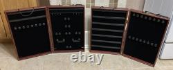 Lot 2 ShowCases To Go Wooden Jewelry Traveling Display Trade Show Cases 28 x 22