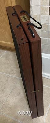 Lot 2 ShowCases To Go Wooden Jewelry Traveling Display Trade Show Cases 28 x 22