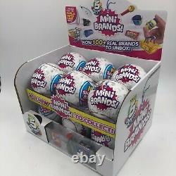 Lot Mini Brands 5 SURPRISE Full Case 12 White Sealed Balls Zuru Display Series 1