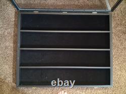Lot Of 3 Matte Black Finish Trading 36 Card Display Case 30x24 Pokemon Football