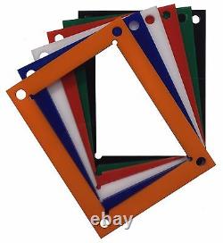 Lot of 10 Double Vertical Booklet Card Display Cases, 7 Colors available