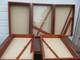 Lot of 5 Flea Market Cases / Shadow Box Wall Display 38 x 24 with Glass Shelves