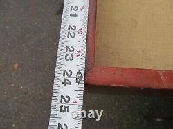 Lot of 5 Flea Market Cases / Shadow Box Wall Display 38 x 24 with Glass Shelves