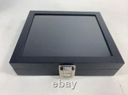 Lot of 6 Glass Top Display Case 36 Slot Ring Storage Jewelry Box Holder