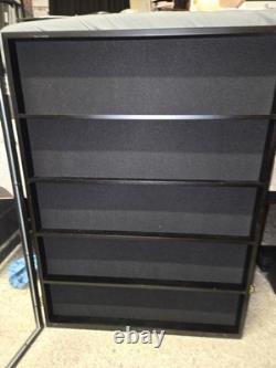 Lot of 7 Wall-Mount Trading Card Display Cases Black 31x24 & 22x24 PSA BGS