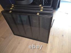Lot of 7 Wall-Mount Trading Card Display Cases Black 31x24 & 22x24 PSA BGS