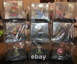 Lot of Amiibo 55 Figures In Hori Display Cases No Boxes Fire Emblem Villager