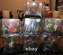 Lot of Amiibo 55 Figures In Hori Display Cases No Boxes Fire Emblem Villager