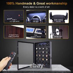 Luxury Automatic LED Watch Winder For 24 Watch Winders Storage Display Case Box