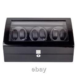 Luxury Automatic Rotation 6+7 Watch Winder Display Storage Box Case With 4 modes