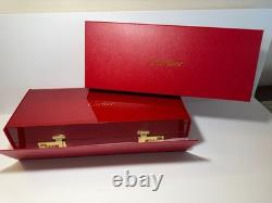 Luxury Red Lacquered Watch Storage Box 5 Slot Display Case Combination Lock Gift