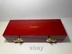 Luxury Red Lacquered Watch Storage Box 5 Slot Display Case Combination Lock Gift