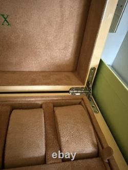 Luxury Watch Box, Lockable, Green Piano Wood, 10 Slot Display Case