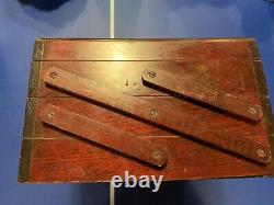 M HOHNER HARMONICA DISPLAY CASE WOODEN BOX GENERAL STORE Very Rare antique