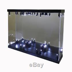 MB-3 Acrylic Display Case LED Light Box for three 12 1/6 Scale Avengers Figure