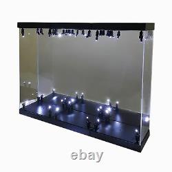MB-3 Acrylic Display Case LED Light Box for three 12 1/6 Scale IRON MAN Figure