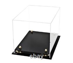 MLB Collectible Clear Baseball Glove Display Case with Gold Risers (A004-GR)