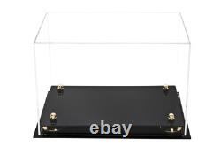 MLB Collectible Clear Baseball Glove Display Case with Gold Risers (A004-GR)