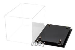 MLB Collectible Clear Baseball Glove Display Case with Gold Risers (A004-GR)