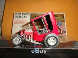 MONOGRAM 1/24 UNCERTAIN T BUILT UP MODEL WithBOX EXTRAS & DISPLAY CASE 1966