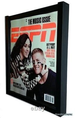 Magazine Display Frame Case Black Shadow Box ESPN Rolling Stone Lot of 3 A