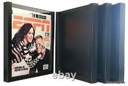 Magazine Display Frame Case Black Shadow Box ESPN Rolling Stone Lot of 4 A