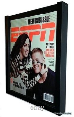 Magazine Display Frame Case Black Shadow Box ESPN Rolling Stone Lot of 4 A
