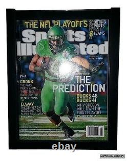 Magazine Sports Illustrated Display Frame Case Black Shadow Box Lot Of 4