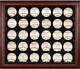 Mahogany Framed 30-Ball Display Case