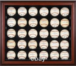 Mahogany Framed 30-Ball Display Case Fanatics