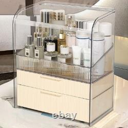 Makeup Storage Organizer Box Large Cosmetic Display Cases Dustproof and Water