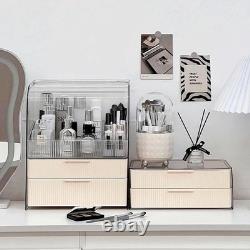 Makeup Storage Organizer Box Large Cosmetic Display Cases Dustproof and Water