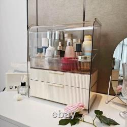 Makeup Storage Organizer Box Large Cosmetic Display Cases Dustproof and Water