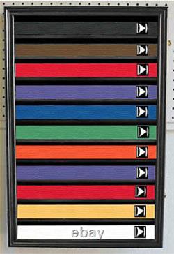 Martial Art Karate/Taekwondo Belt Display Case Shadow Box Wall Rack Cabinet