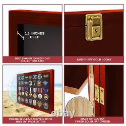 Medal Display Case, Award, Pin, Patches, Insignia, Ribbons Display Cabinet-Medium