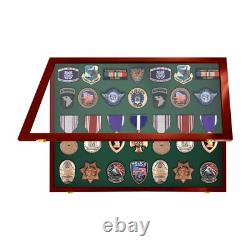 Medal Display Case, Award, Pin, Patches, Insignia, Ribbons Display Cabinet-Medium