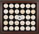 Mets Logo Brown Framed 30-Ball Display Case Fanatics