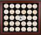 Mets Logo Mahogany Framed 30-Ball Display Case