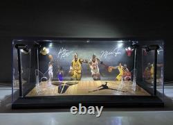 Michael Jordan & Kobe Bryant custom LED sports card display case FREE SHIPPING