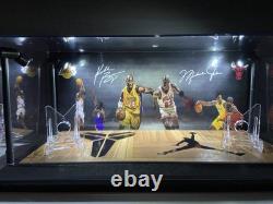 Michael Jordan & Kobe Bryant custom LED sports card display case FREE SHIPPING