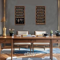 Military Challenge Coin Display Case Lockable Cabinet Rack Shadow Box with Re