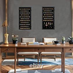 Military Challenge Coin Display Case Lockable Shadow Box for Coins Medals Col