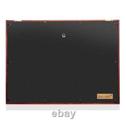 Military Shadow Box Display Case for Burial Flag, Medals USMC Red Velvet