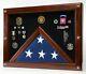 Military Shadow Box Medal Coin Ribbon Display Case #1