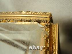 Miniature Ormolu Vitrine Beveled Glass Display Box Case As-Is